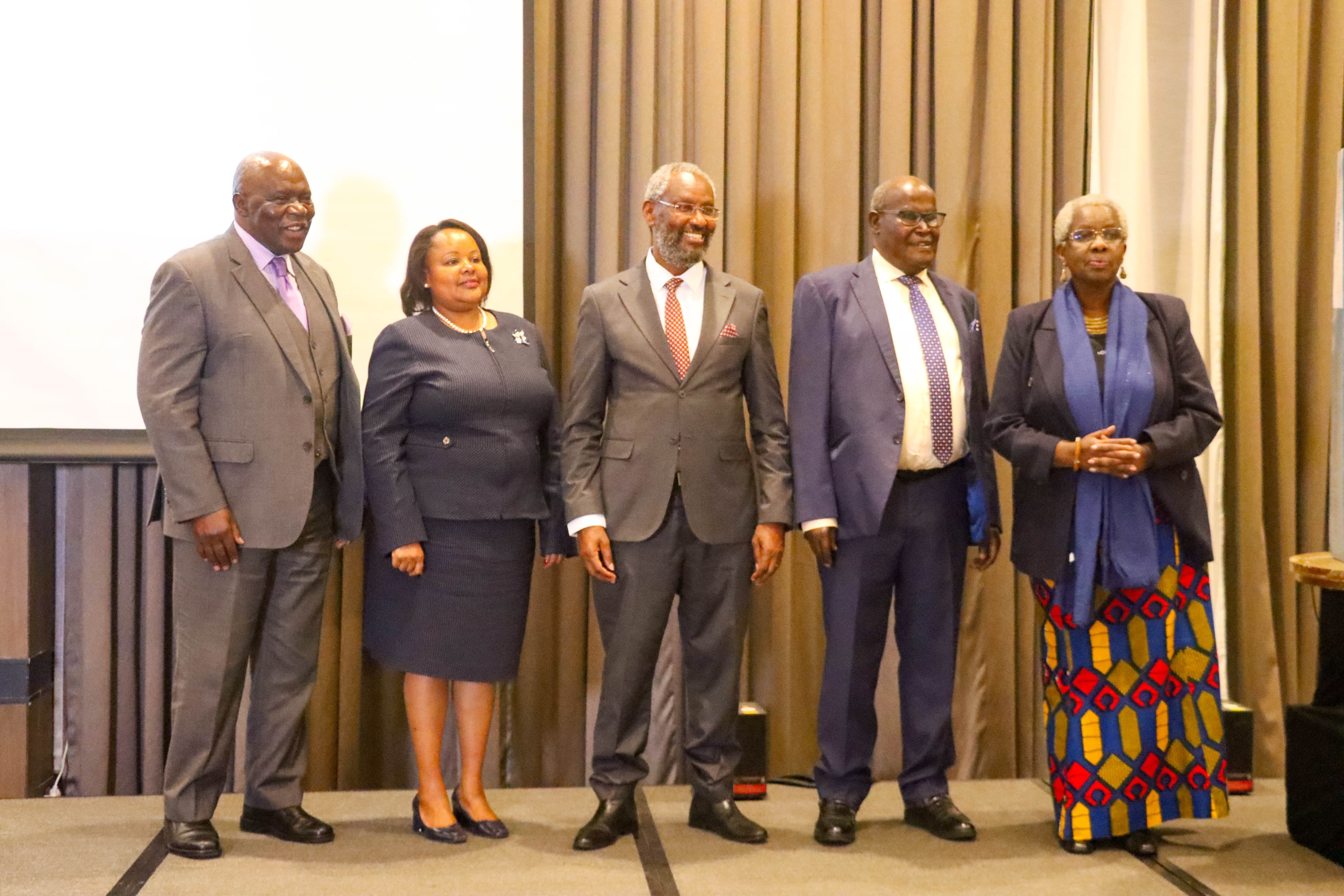 Dr Fred Ojiambo SC, Mrs Mercy Wanjau, Prof Stephen Kiama and Judge Lee Muthoga.jpg